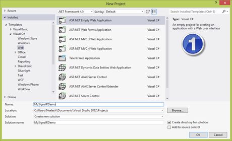 empty ASPNet website